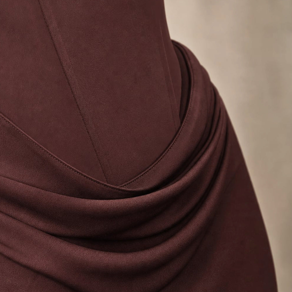Sukienka maxi bodycon odkryte plecy długość do podłogi – Elzanka